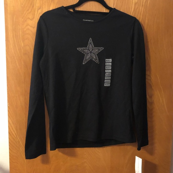 Charter Club Tops - Charter club long sleeve star tee M